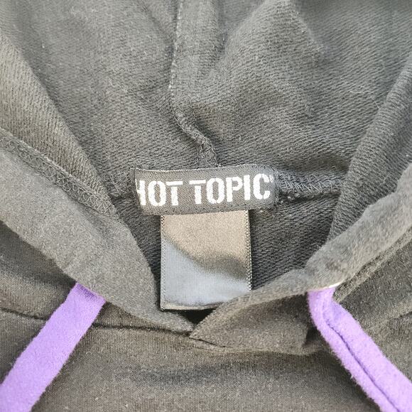 Kitty Cat Sweater Womens Medium Black Purple Pink Grunge Punk Cosplay Hot Topic - Picture 14 of 15